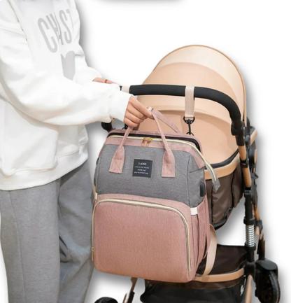 SleepGo™ – Dönüştürülebilir Beşikli Akıllı Anne Sırt Çantası