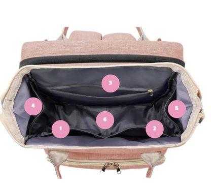 SleepGo™ – Dönüştürülebilir Beşikli Akıllı Anne Sırt Çantası