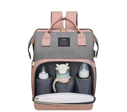 SleepGo™ – Dönüştürülebilir Beşikli Akıllı Anne Sırt Çantası