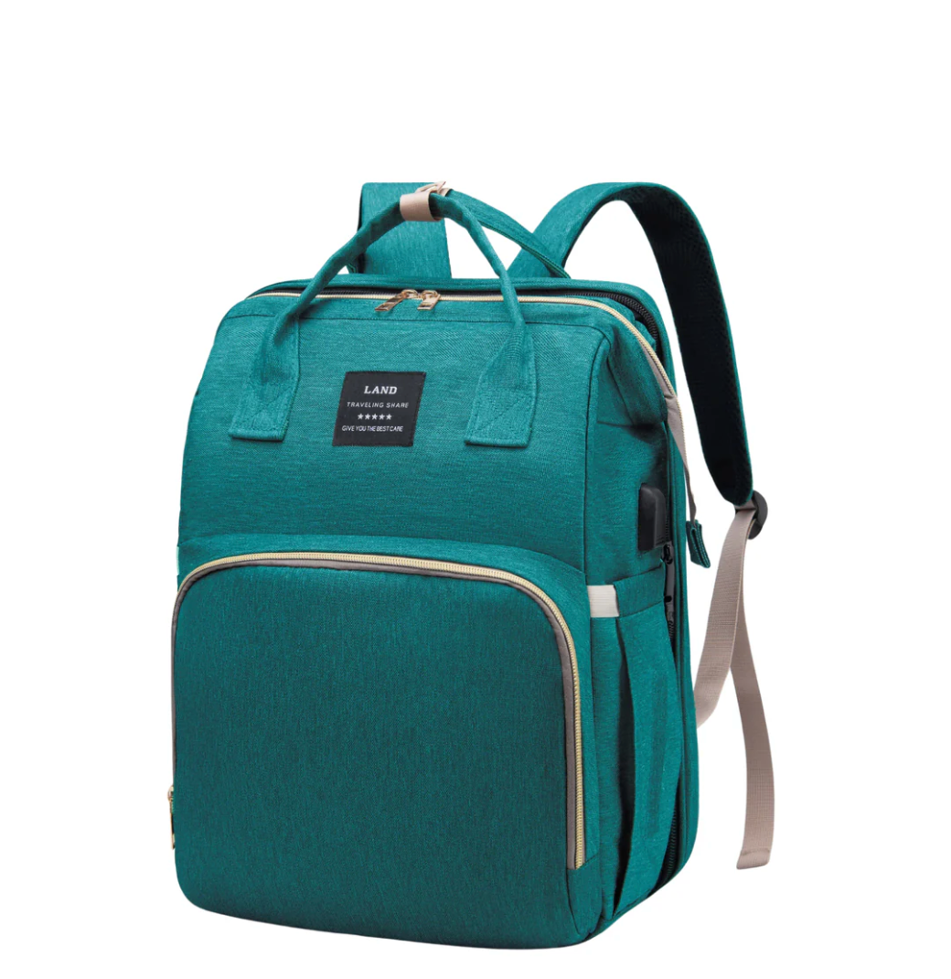 SleepGo™ – Dönüştürülebilir Beşikli Akıllı Anne Sırt Çantası