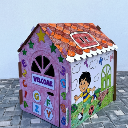 Boyanabilir Dev Karton Boyama & Oyun Evi (Aktivite Çadırı)